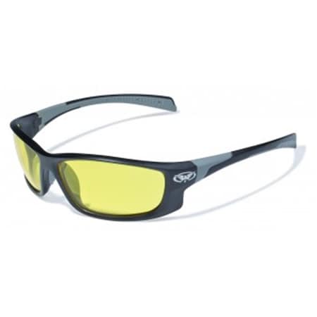 Safety Hercules 5 Glasses With Yellow Tint Lens HERC 5 YT